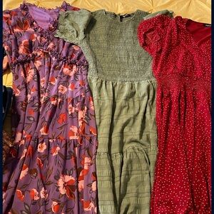 3 women’s long dresses